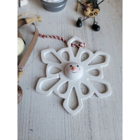 Snowflake snowman heart Arctic bucket variety ornament Xmas - Picture 3 of 10